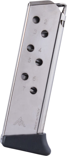 Mec-gar Mag Walther Ppk/s - 380acp 7rd Finger Rest Nickel