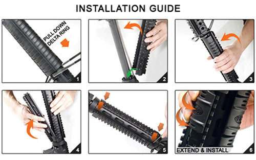 Utg Rail Picatinny Ar-15 9" - 2-pc Drop-in Mid-length 3
