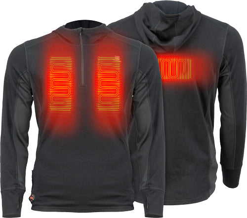 Mobile Warming Men's Merino - Heated Shirt Black Large!