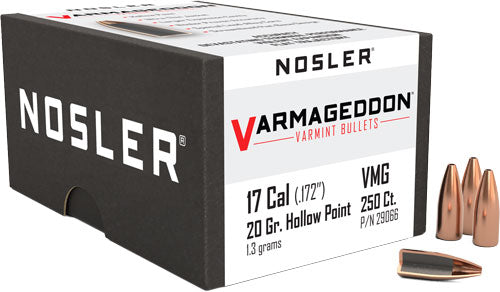 Nosler Bullets 17 Cal .172 - 20gr Varmageddon Fbhp 250ct