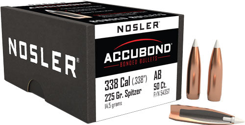 Nosler Bullets 338 Cal .338 - 225gr Accubond 50ct !