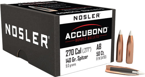 Nosler Bullets 270 Cal .277 - 140gr Accubond 50ct
