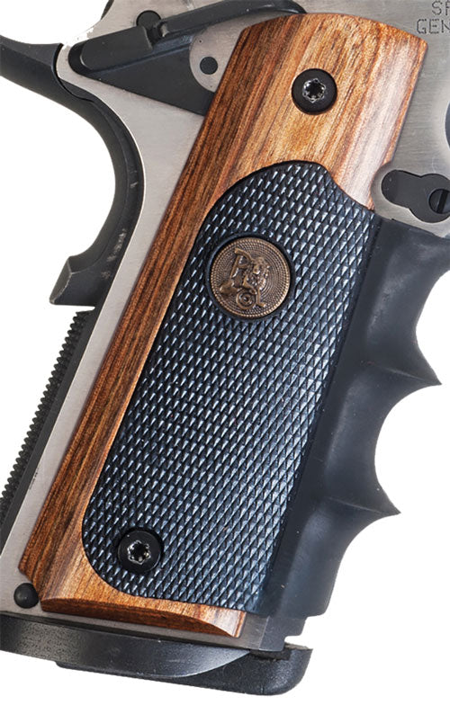 Pachmayr Laminated Wood Grips - 1911 Heritage Walnut