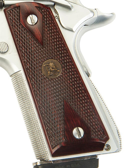 Pachmayr Rosewood Grips 1911 - Double Diamond Checkered