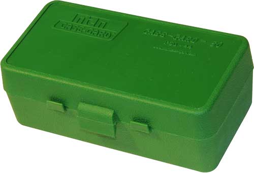 Mtm Ammo Box 44rm/41rm/45lc - 50-rounds Flip Top Style Green 3