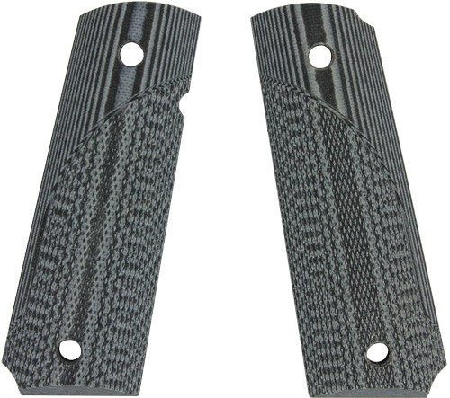 Pachmayr Dominator G10 Grips - For 1911 Gray/black Checkered