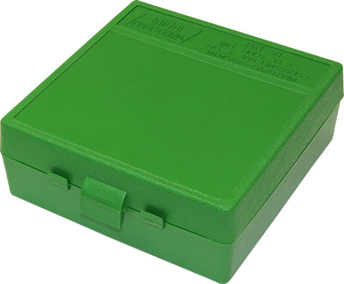 Mtm Ammo Box 50ae/50sw Mag - 64-rounds Flip Top Style Green