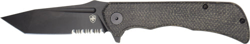 Templar Knife Paladin Folder - 3.27" Black Micarta Tanto D2!