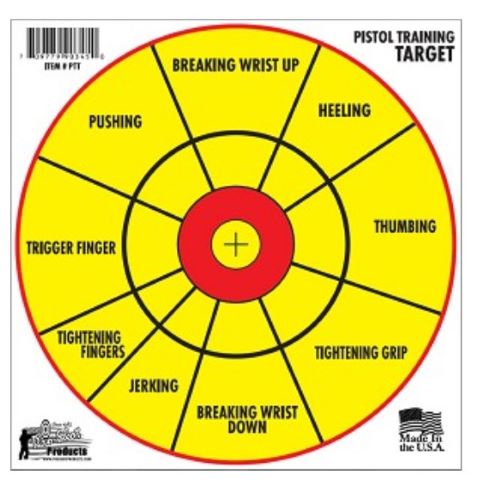 Splatter Shot Target 12" - Bullseye Pistol Training 6pk 1