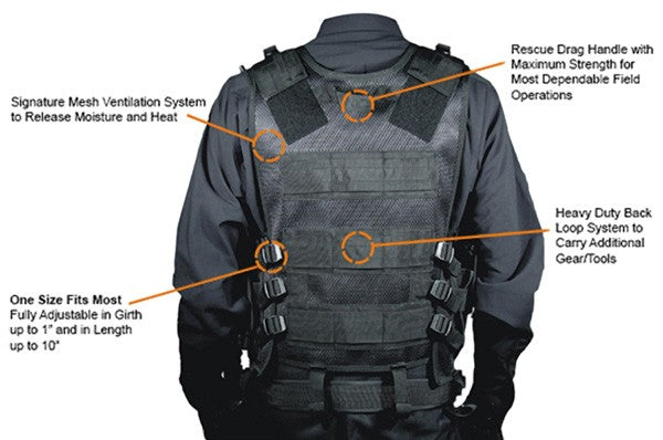 Utg Tactical Vest V547 Black - Law Enforcement 4