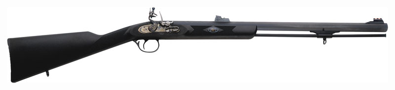 Traditions Deerhunter Rifle - 50 Cal 24" Flintlock Blue/syn