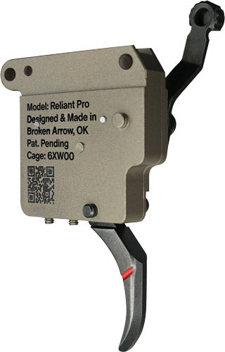 Rise Trigger Reliant Pro Rem - 700 1-3lb Pull Curved Fde/blk
