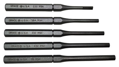 Grace Usa Punch Set - Roll Pin Holder Set Of 5 Steel