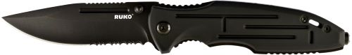 Ruko Folder Spring Assist - 3.25" Aluminum Black Handle 1