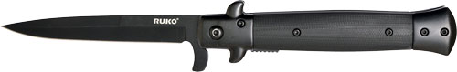 Ruko Folder Blackout Spring - Assist 4" G10 Clamshell 1