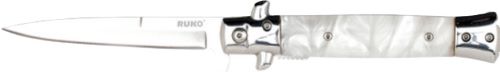 Ruko Folder Spring Assists 4" - White Pearl Acrylic Handle 1