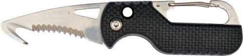 Ruko Spring Assist Folder - 1.75" Rescue Knife Black 1