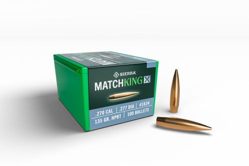 Sierra Bullets .270 Cal .277 - 135gr Hpbt Matchking X 100ct