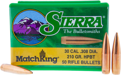 Sierra Bullets .30 Cal .308 - 210gr Hpbt Match 50ct