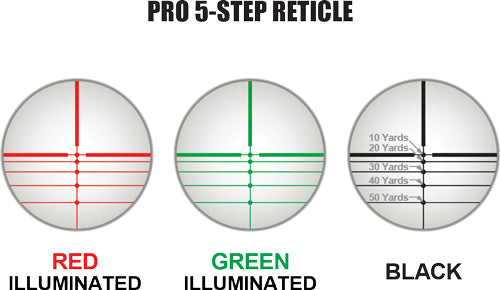 Utg Crossbow Scope 4x32 1" Pro - 5-step Rgb Reticle Qd Rings! 3