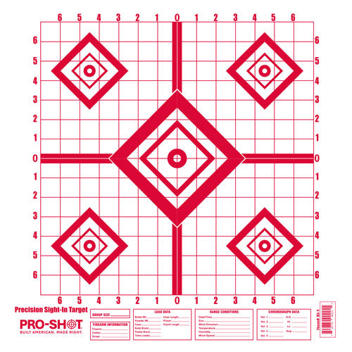 Splatter Shot Target 16" - Sight-in Red Diamond 10pk 1