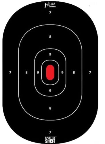 Splatter Shot Target 12"x18" - Silhouette Splatter Shot 8pk 1