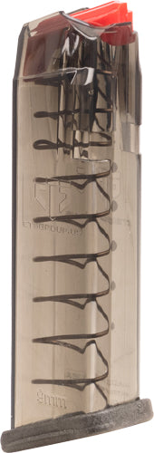Ets Magazine Glock 17 9mm 17rd - Crbn Smoke Fits 17/19/26/34 1