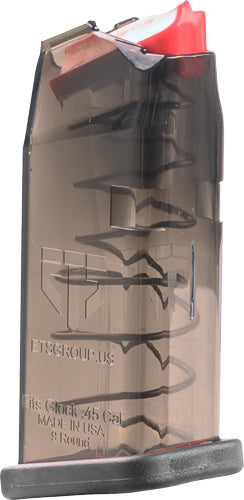 Ets Magazine For Glock 45acp - 9rd Carbon Smoke Fits G30!