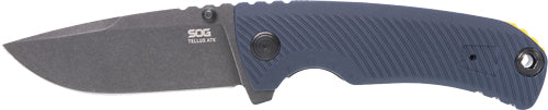 Sog Knife Tellus Atk 3.24" - Blade Sprg Asst Squid Ink/ylw