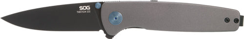 Sog Knife Twitch Iii 3.1" Sprg - Asst Gray/blue/black 2