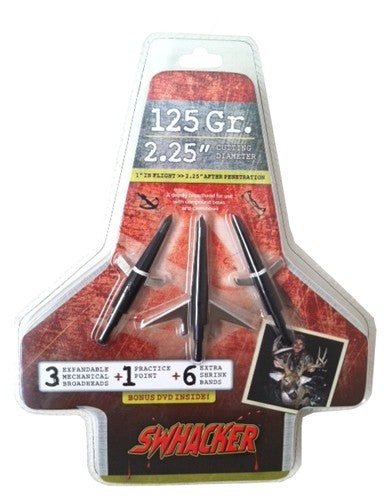 Swhacker Broadhead 2-blade - 125gr 2.25" Cut 3/pk 3