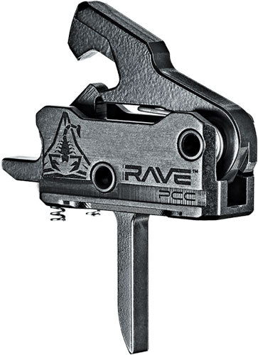 Rise Trigger Rave Pcc Flat - 3.5lb Ar-15 W/anti Walk Pins