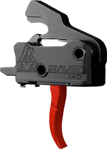 Rise Trigger Rave 140 Sst Red - 3.5lb Ar-15 W/anti Walk Pins