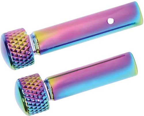 Guntec Ar15 Extended Takedown - Pin Set Rainbow Pvd Coated