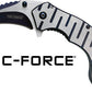 Mc Tac-force 2.5" Hawkbill - Blade Folder Grey/black