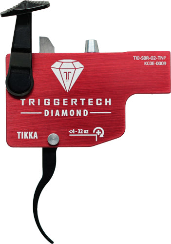 Triggertech Tikka Single Stage - Black Diamond Curved Blk/red