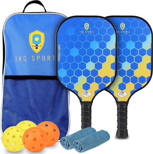 Tkg Sports Carbon Fiber - Pickleball Set W/carry Bag