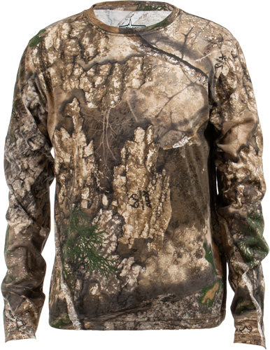 Habit Bear Cave Youth Tee - Long Sleeve Realtree Apx Med.