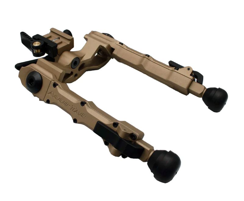 Accu-tac Bipod Wide Body Rifle - 7.5" Max Height Picatinny Tan