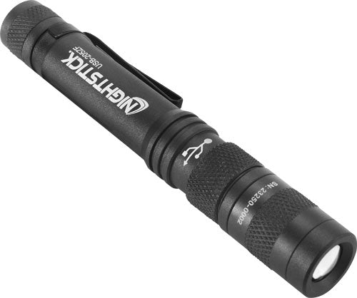 Nightstick Metal Usb Zoom - Focus Flashlight 200 Lumens 1