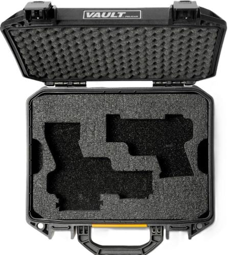 Pelican Precut Vault For 2 - Guns And Mags Universal Black 1