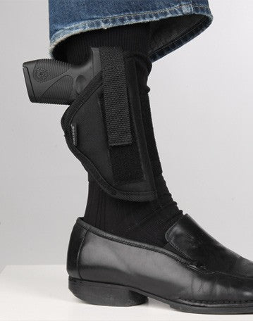 Bulldog Ankle Holster Rh Black - Compact Autos W/2.5"-3.75" Bbl