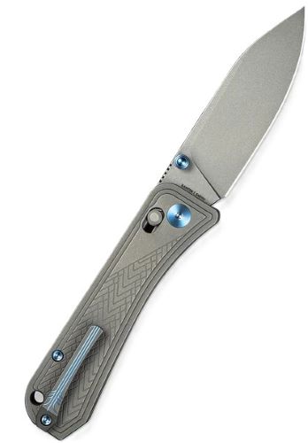 We Knife Bougie Banter 2.91" - Gray Titanium Gray Stonewash 1