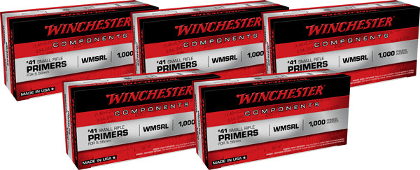 Winchester Primers 41 Para - Rifle 5000 Pack Case 3
