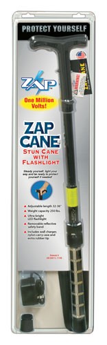 Psp Zap Stun Cane W/ Led Light - Adj 32-36" 1000000 Volts 3