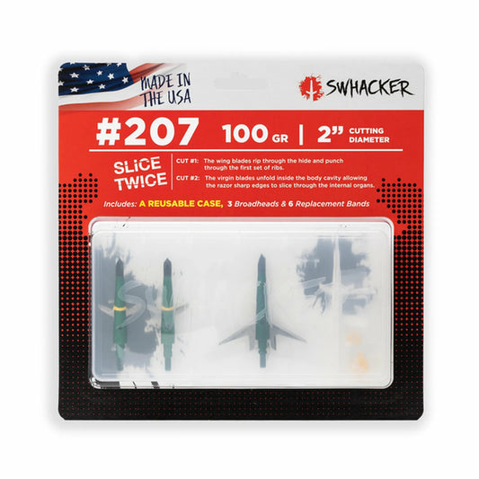 Swhacker #207 Broadheads 100 Grain 2" Compound