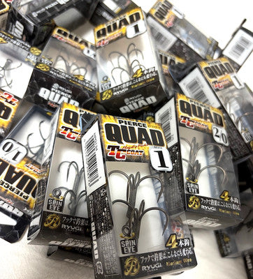 Ryugi Pierce Quad Swivel Eye Hook 2pk 1