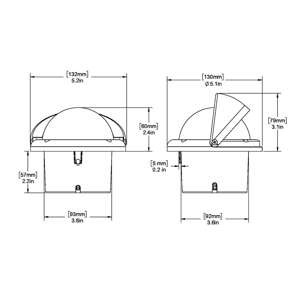 Ritchie HF-742 Helmsman Compass - Flush Mount - Black [HF-742] 2