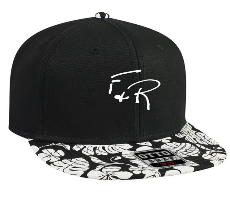 FRFC White Tropical Snapback Hat