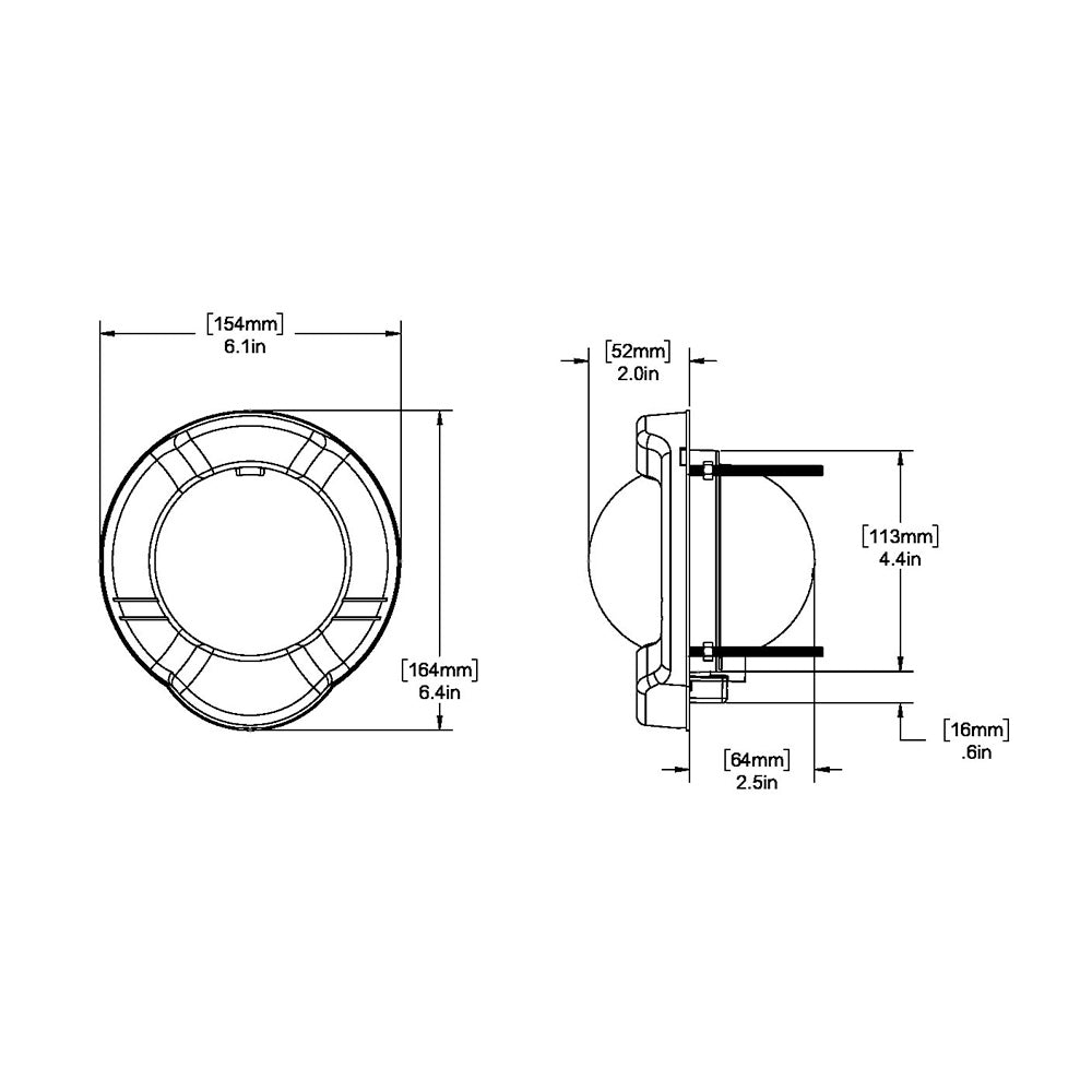 Ritchie SS-PR2 SuperSport Compass - Dash Mount - Black [SS-PR2] 3